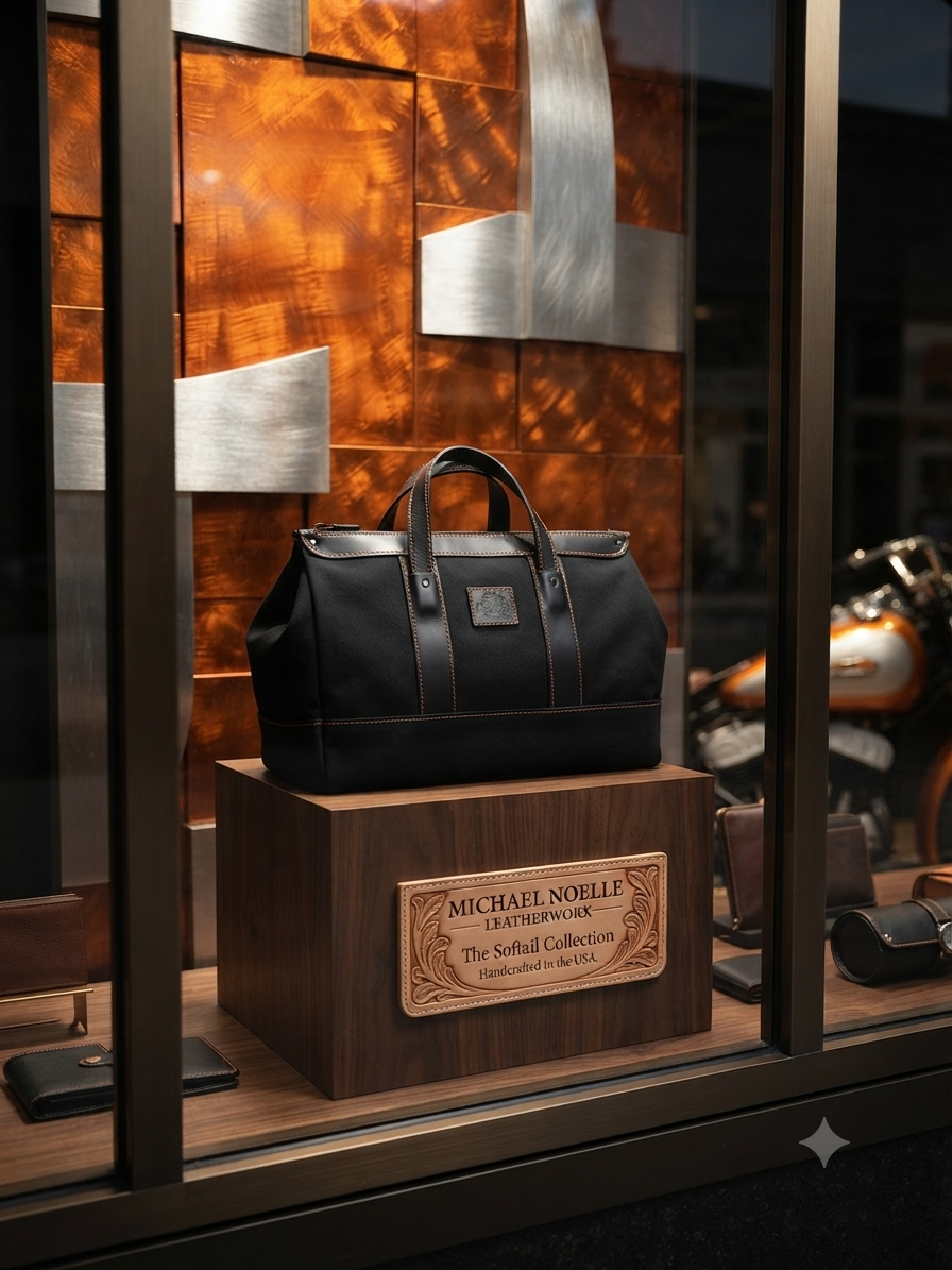 The “Softail” Carryall bag – Michael Noelle Leatherworx