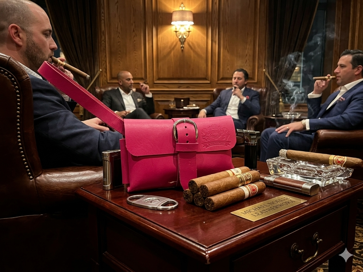 Brutus cigar pouch (pink)