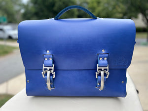 Monster satchel colbalt blue