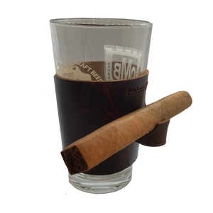 Michael Noelle Edition Pint Glass sleeve with Cigar Holder